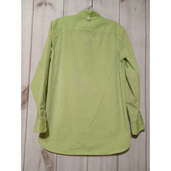 Chef Works Shirt Men's Small Green Long Sleeve - Picture 2 of 8